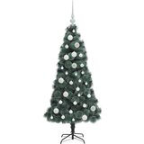 vidaXL Umjetna pred-lit Christmas jelka s setom kuglica Zelena 120 cm | shoptok.hr