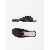 GOODIN Black flip-flops with a bow | Shoptok.si