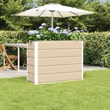  Cvetlično korito Slonokoščena 100 x 40 x 75 cm Jeklo, (5000207352) | Shoptok.si