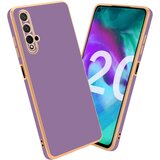 Cadorabo Ohišje, združljiv s častjo v sijajnem vijoličnem - zlati - zaščitni pokrov iz fleksibilnega silikona TPU in z zaščito pred kamero, (20596263) | Shoptok.si