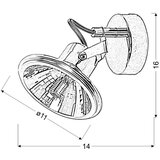 Candellux moon zidna lampa 1X3,5W led G9 hrom | ePonuda.com