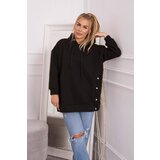 Kesi Insulated sweatshirt with black press studs | Shoptok.si