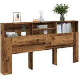  Uzglavlje s ormarićem boja starog drva 200x19x103,5 cm drveni | Eponuda.ba