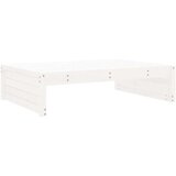  Vrtni tabure bijeli 120 x 80 cm od masivne borovine | shoptok.hr