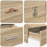  Krevet s ladicama Sonoma hrast 135 x 190 cm Konstruirano drvo | shoptok.hr