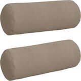 vidaXL valjkasti jastučići 2 pcs sivo-smeđa Ø 25 x 70 cm | shoptok.hr
