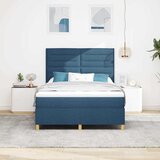  LED Box Spring Krevet s madracem Plava 140 x 190 cm tkanina | shoptok.hr