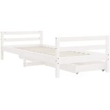  Okvir za dječji krevet s ladicama bijeli 90x190 cm od borovine | shoptok.hr