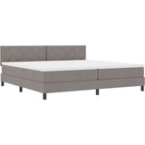  Postelja z vzmetnico z vzmetnico Taupe 200 x 200 cm blago, (5000127642) | Shoptok.si
