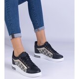 Gemre Black women's sneakers with hidden wedge Rondario | Shoptok.si