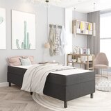 Box spring okvir za krevet od tkanine sivi 90 x 200 cm Cijene