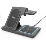 Gembird TA-WPC31A-01-BK Sklopivi bežièni punjaè 3 u 1, 15 W, Apple Watch, crni u