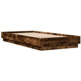  Okvir za krevet s LED svjetlima dimljena boja hrasta 90x200 cm | shoptok.hr