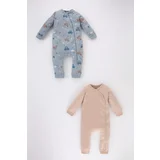 DEFACTO 2 piece Regular Fit Baby Collar Overalls
