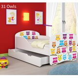 Otroška postelja ACMA z motivom + predalom 140x70 cm 31 Owls | Shoptok.si