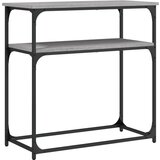 Maison Chic konzolna miza - miza ob steni siva sonoma 75x35,5x75 cm inženirski les, (21786057) Cene