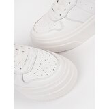 Sergio Leone White leather platform sneakers by | Shoptok.si