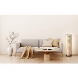 Fischer & Honsel Crna/bež stojeća svjetiljka s tekstilnim sjenilom (visina 114,5 cm) Thor – | shoptok.hr