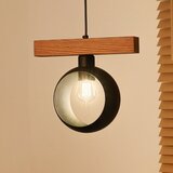  Duolla - Visilica na sajli IRONLINE 1xE27/15W/230V borovina/hrast/crna | Eponuda.com