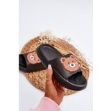 Boto FK1 Children's Lightweight Slippers With Bear Black Lindeheta | Shoptok.si
