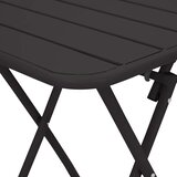 Bistro Stol Antracit 55 x 55 x 72,5 cm Čelik s prahom | shoptok.hr