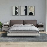  Noćni ormarići 2 kom boja dimljenog smeđi 40x35x50 cm | shoptok.hr