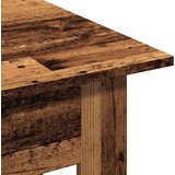 vidaXL Klubska mizica starinski les 102x55x42 cm inženirski les | Shoptok.si