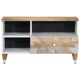 Maison Chic TV omarica - TV stojalo - Televizijska omarica 80x33,5x46 cm Masivni les Mango, (21701021) Cene