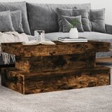 vidaXL Stolić za kavu s LED svjetlima boja hrasta 90 x 50 x 40 cm Cijene