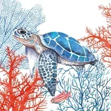 The Turtle Napkin - 33 x 33 cm