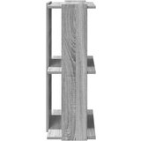  Regal za knjige s 3 razine siva boja hrasta 60x30x80 cm drveni | shoptok.hr