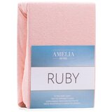 AmeliaHome Plahta s gumom 220-240x220 cm, puderasto roza | shoptok.hr