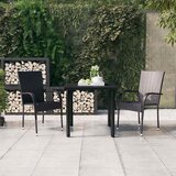  3-dijelni vrtni blagovaonski set crni | shoptok.hr