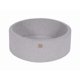 MeowBaby Bazen brez žog, 90x30 cm, žamet, svetlo siva, (21289253) | Shoptok.si