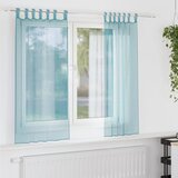 vidaXL Voile zavjese s džepovima za šipke 2 kom tirkizne | shoptok.hr