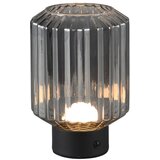 Tri O Crna/siva LED stolna lampa s mogućnosti zatamnjivanja sa staklenim sjenilom (visina 19,5 cm) Lord – | shoptok.hr