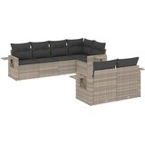  7-dijelni set vrtnih sofa svjetlosivi od poliratana | shoptok.hr