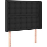  LED uzglavlje crno 103x16x118/128 cm od umjetne kože | shoptok.hr