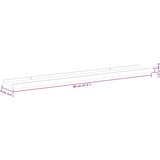  Zidne police 4 kom sive 80 x 9 x 3 cm | shoptok.hr