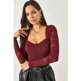 Olalook Blouse - Burgundy - Regular fit Cijene