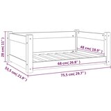  Krevet za pse 75,5x55,5x28 cm od masivne borovine | shoptok.hr