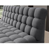 ELTAP Siva sklopiva/s prostorom za odlaganje sofa od šenila 197 cm Clareta – | shoptok.hr