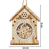springos Božićna Dekoracija - Smeđe-Bijela, 6 x 9 cm | shoptok.hr