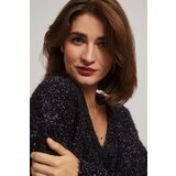 Marisse V-Neck Sweater With Metallic Thread | Eponuda.ba