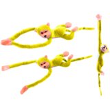  igračka majmun sa zvučnim efektima 80 cm - žuta | shoptok.hr