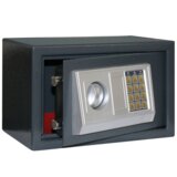 vidaXL Elektronska digitalna sefa Temno siva 31x20x20 cm Jeklo | Shoptok.si