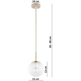 Brilagi Luster na sajli STELLA 1xE27/60W/230V prečnik 15 cm bež/zlatna | Eponuda.com