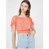 Koton Women's Pink Open Shoulder Short Sleeve T-Shirt | Eponuda.ba