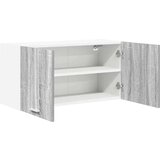 vidaXL Viseča omarica Riga Siva Sonoma 80 x 31 x 40 cm Konstruiran les | Shoptok.si