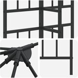  Okvir za gazebo 6 x 3 m Crna Čelik | shoptok.hr